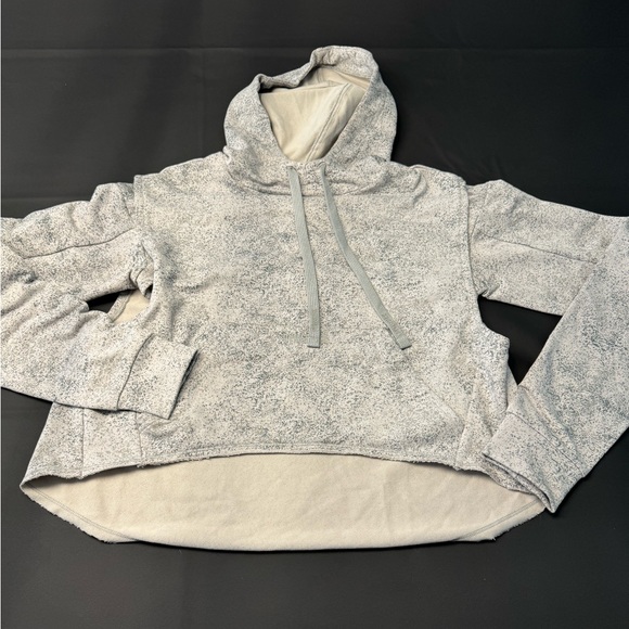 Gymshark Chalk Sweatshirt Hoodie Women's Light Grey Sweat Print Size SMALL - Picture 3 of 7